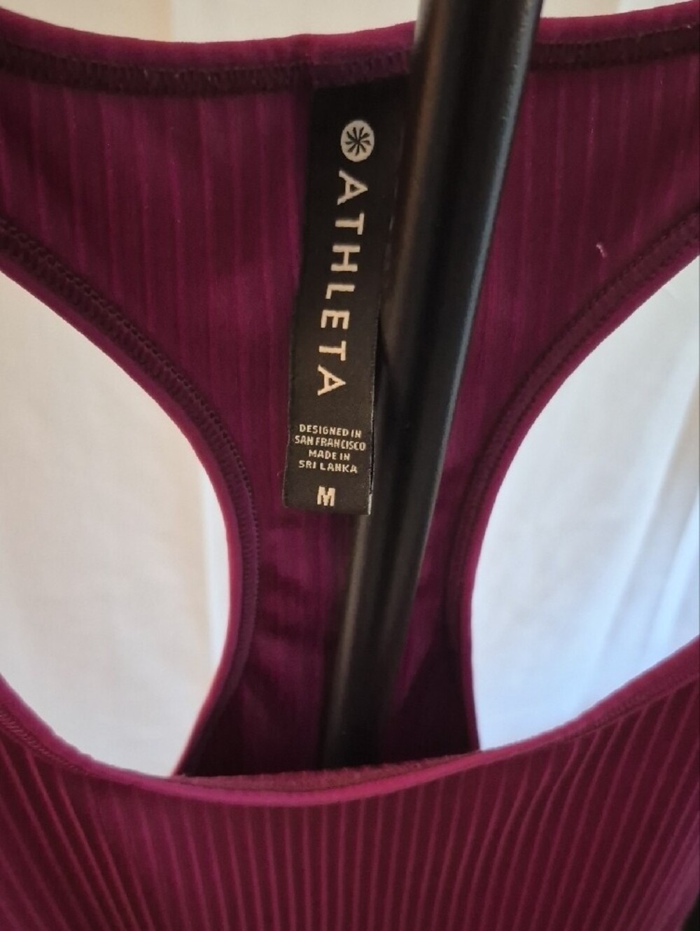 Athleta Plum Ribbed Racerback Tank - Picture 2 of 4